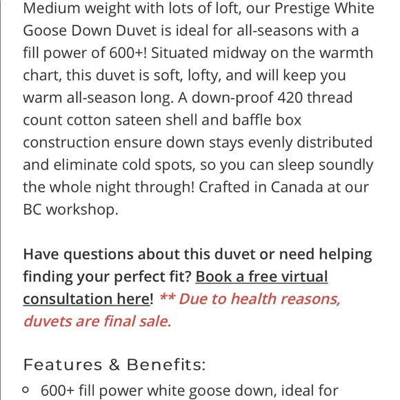 Twin Feather Duvet - Picture 1 of 5